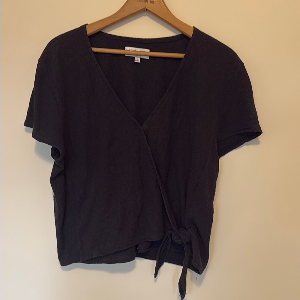 Madewell: Texture & Thread Wrap Top